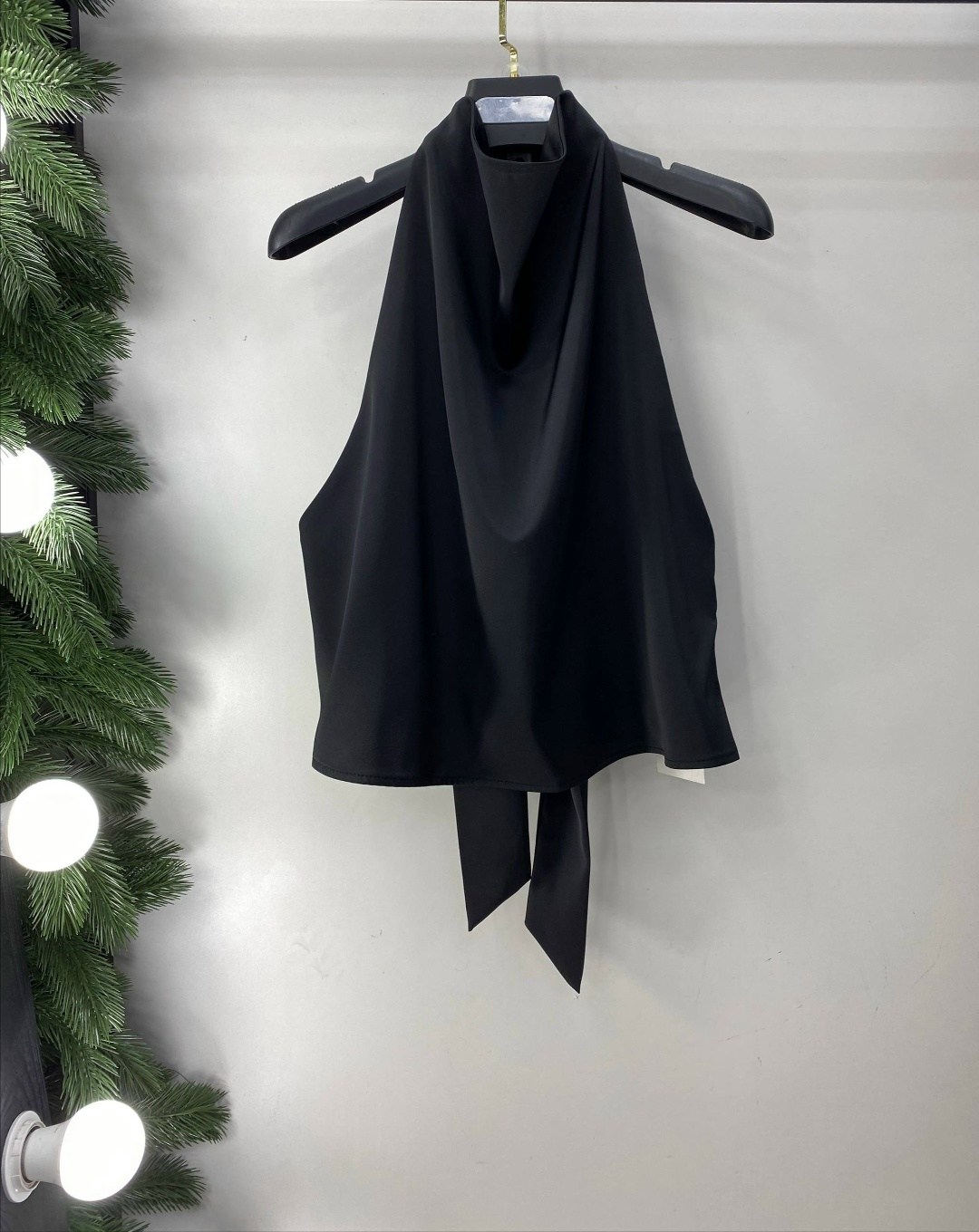 атласный топ,женский атласный топ,элегантная блуза из атласа,женская блузка,женский повседневный атласный топ с лямкой на шее