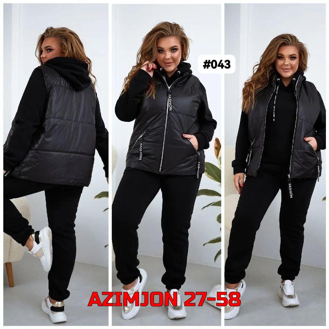 женский теплый спортивный костюм с жилеткой,костюм женский тройка,спортивный женский костюм тройка,костюм женский спортивный тройка с жилетом утепленный,костюм тройка женский с жилетом спортивный