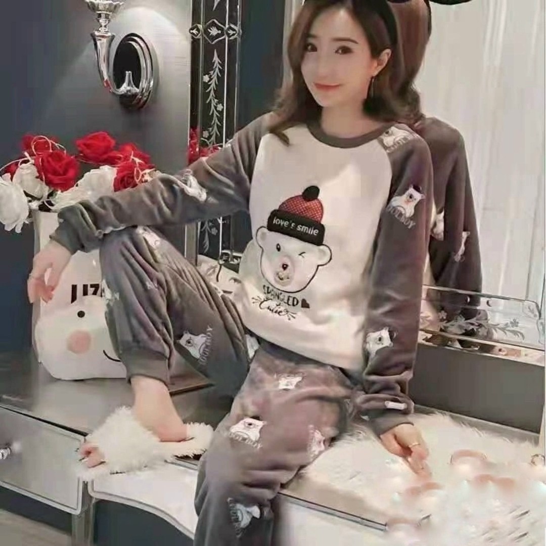 теплая пижама,пижама корейская,пижама женская теплая,пижама для женщин,женская домашняя пижама