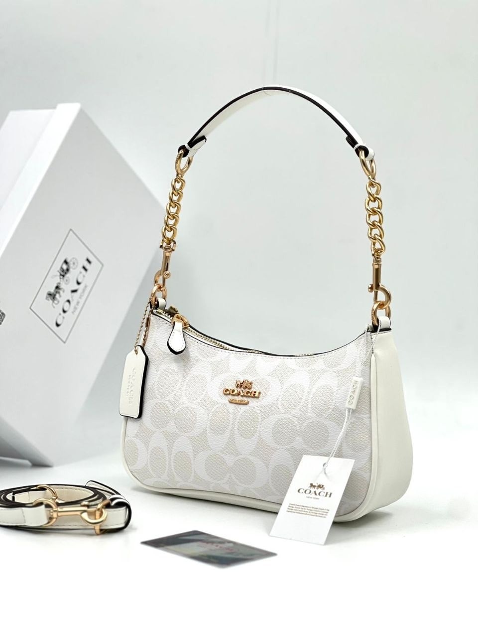 женская сумка coach,сумка coach,брендовая сумка через плечо coach,сумочка coach teri белая,сумка через плечо coach