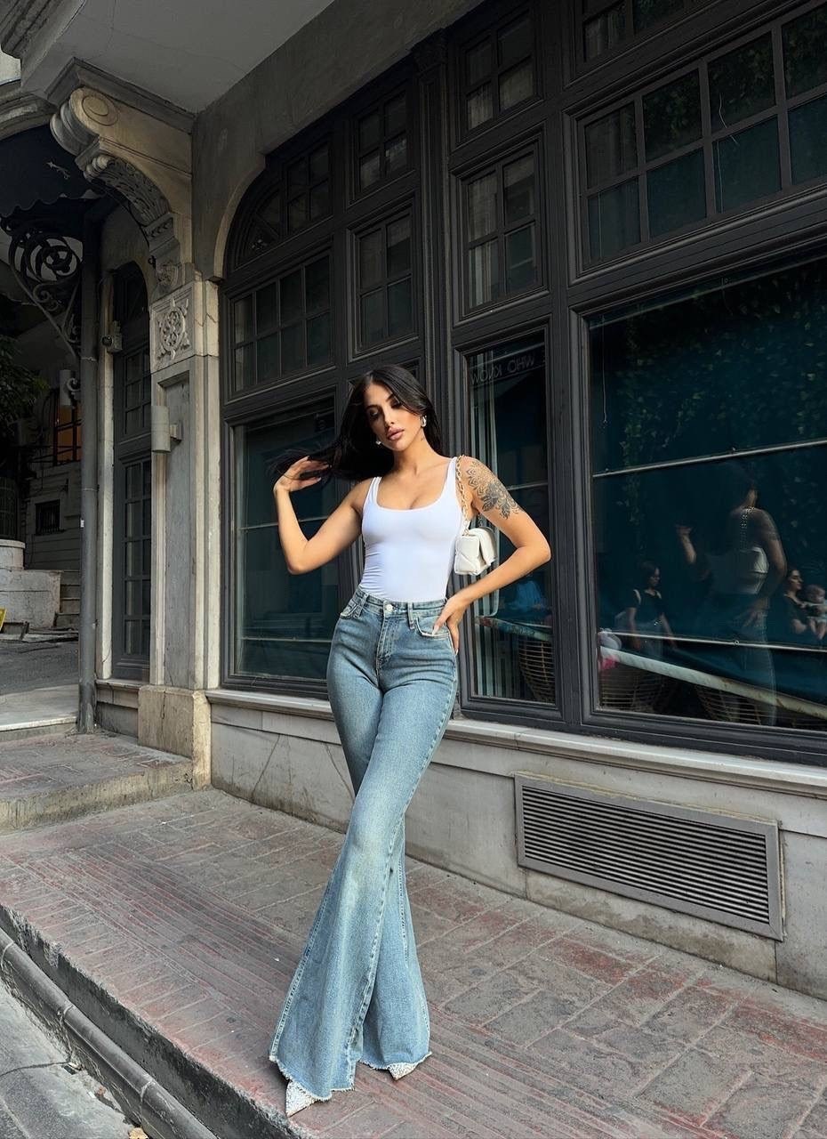 джинсы клеш с высокой посадкой,женские джинсы клеш,джинсы клеш от колена высокая посадка ella woman,джинсы клеш от колена высокие,джинсы клеш от колена высокая посадка