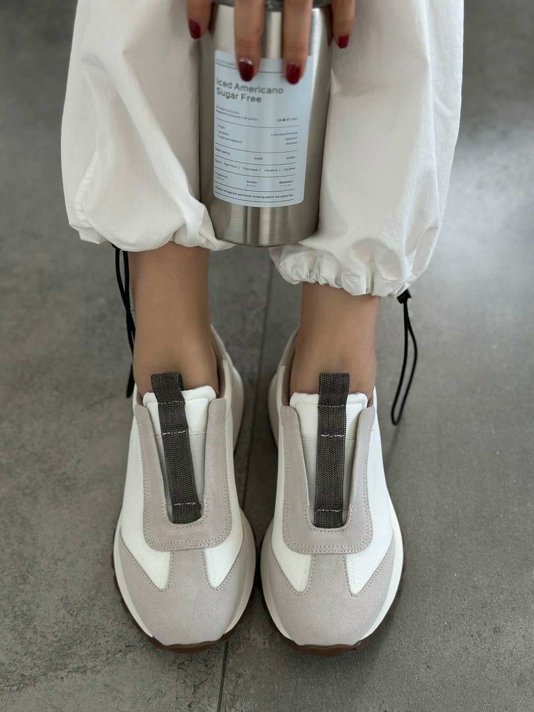 brunello cucinelli кроссовки,комбинированные кроссовки brunello cucinelli,кроссовки brunello cucinelli 232mzsfg2127 white-beige,,женские кроссовки brunello cucinelli