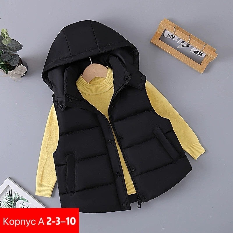 жилет для малыша,жилет с капюшоном,жилетка детская,теплый жилет,жилет детский