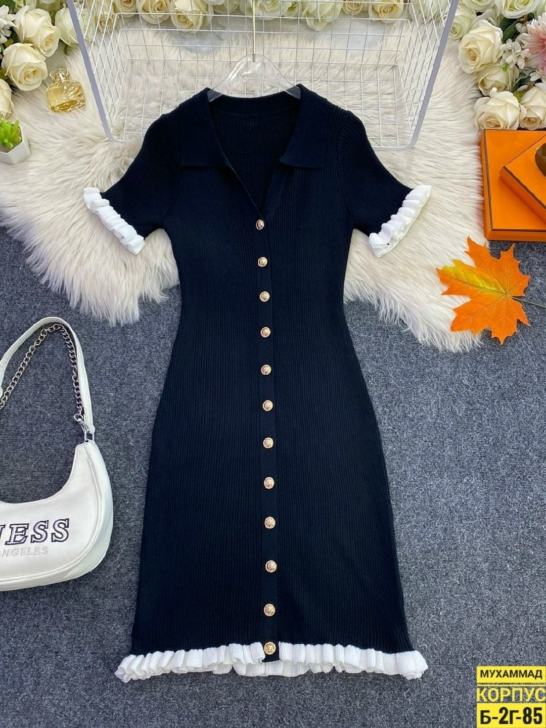 платья вязаная,женское платье,платье трикотажное,платье с воротником,платье трикотажное с воротником в стиле sandro