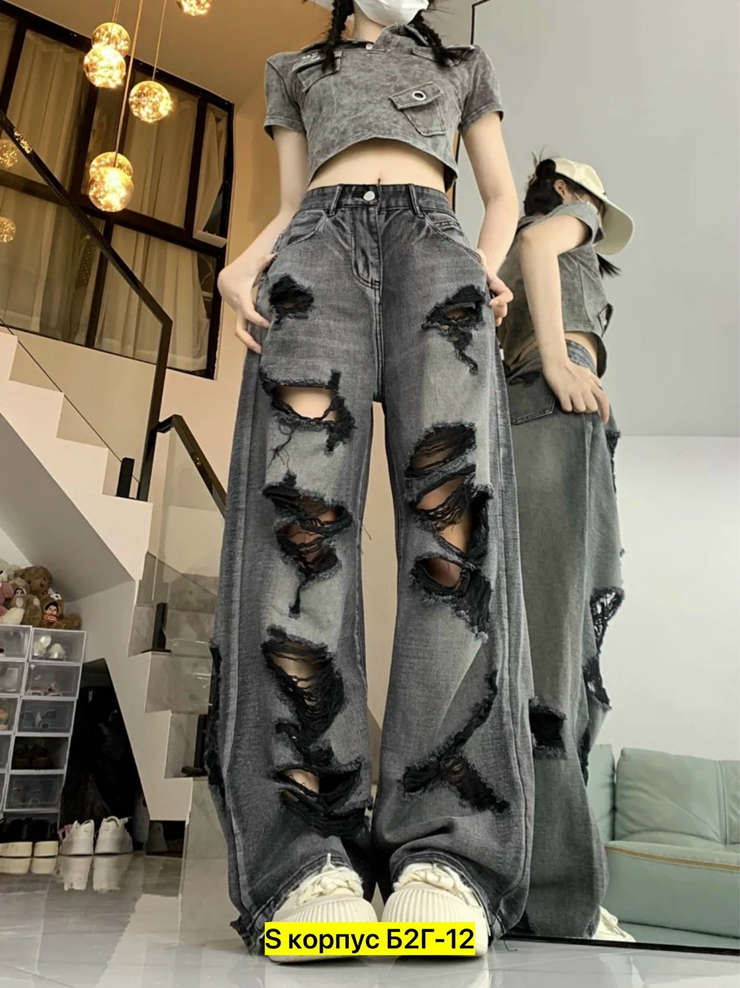 джинсы женские с широкими штанинами,широкие прямые джинсы,джинсы брюки,джинсы с широкими штанинами,женские рваные джинсы в уличном стиле