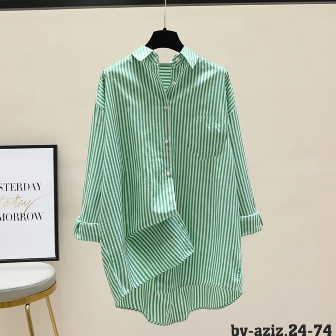 женская рубашка в полоску,полосатая рубашка,рубашка в синюю полоску женская,женская свободная рубашка в полоску,повседневная рубашка