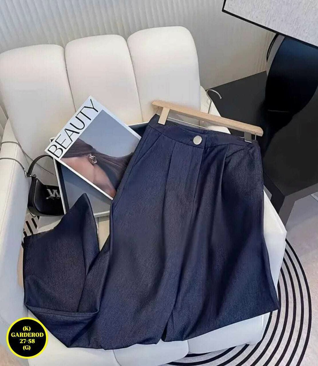 джинсовый костюм брючный палаццо с жилетом vera nova,джинсовые костюмы женские,жилет и брюки,костюм с жилетом,джинсовый костюм