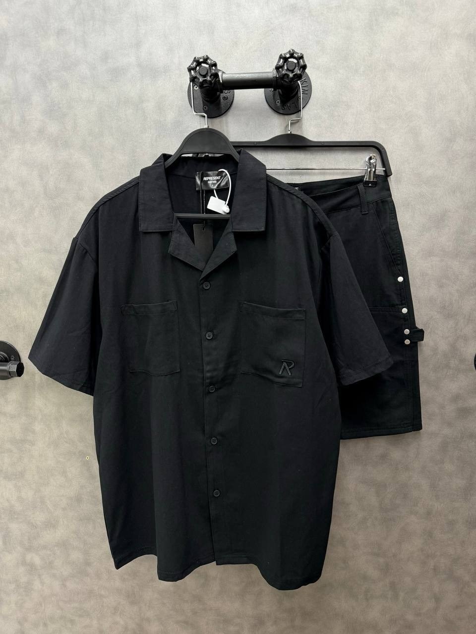 повседневная рубашка,черная рубашка,мужская рубашка,рубашка