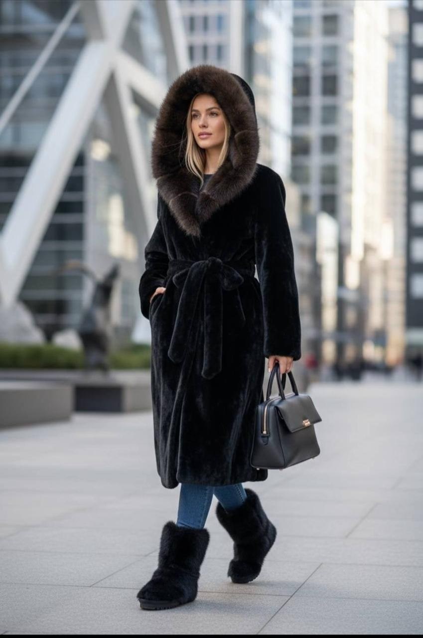 шуба норковая с капюшоном,длинная норковая шуба,удлинённая шуба из экомеха,норковая шуба blackglama,шуба норковая 110 см капюшон соболь