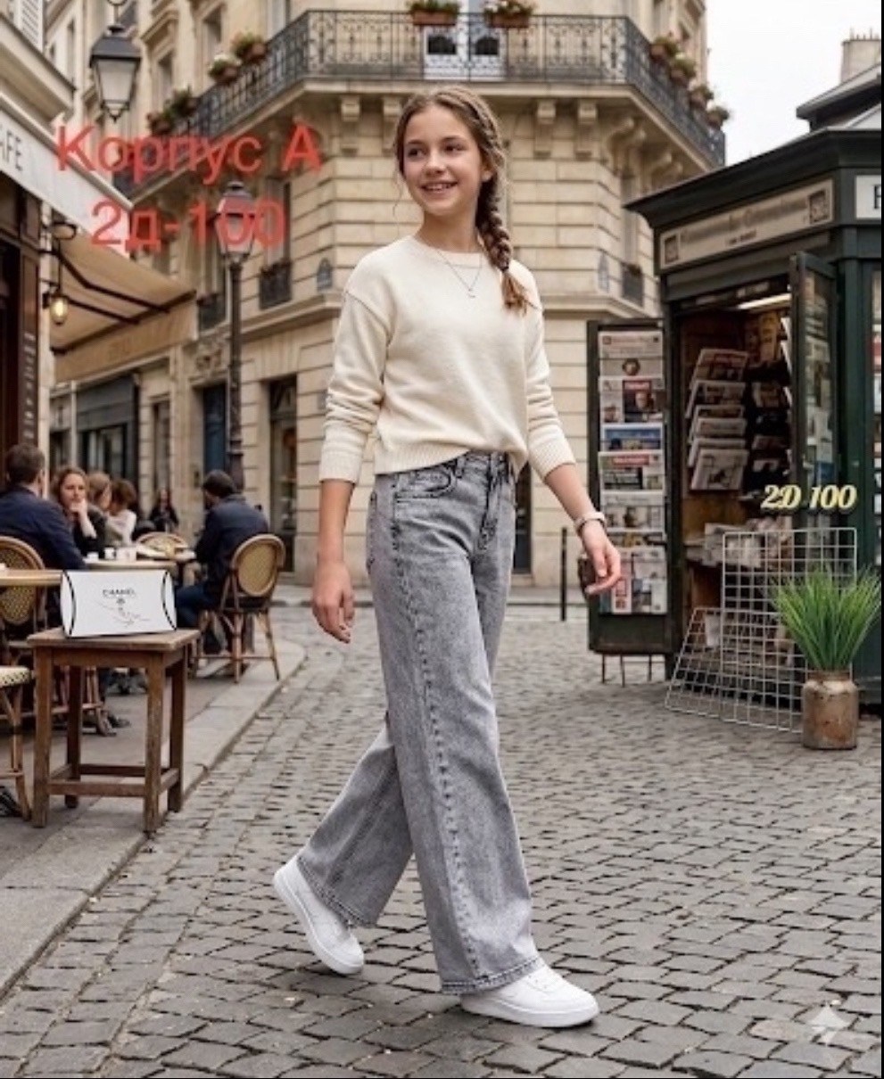 джинсы для девочек,широкие джинсы для девочек,широкие джинсы,джинсы для подростка,джинсы палаццо