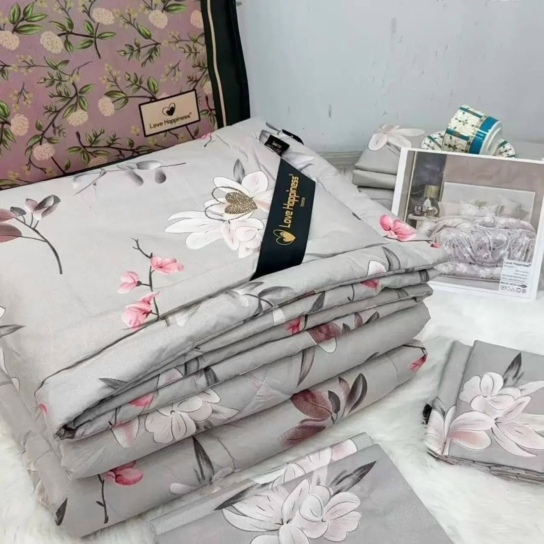 комплект постельного белья с одеялом сатин евро,комплект постельного белья с одеялом,комплект постельного белья с готовым одеялом,комплект постельного белья с одеялом santfair,комплект постельного бел