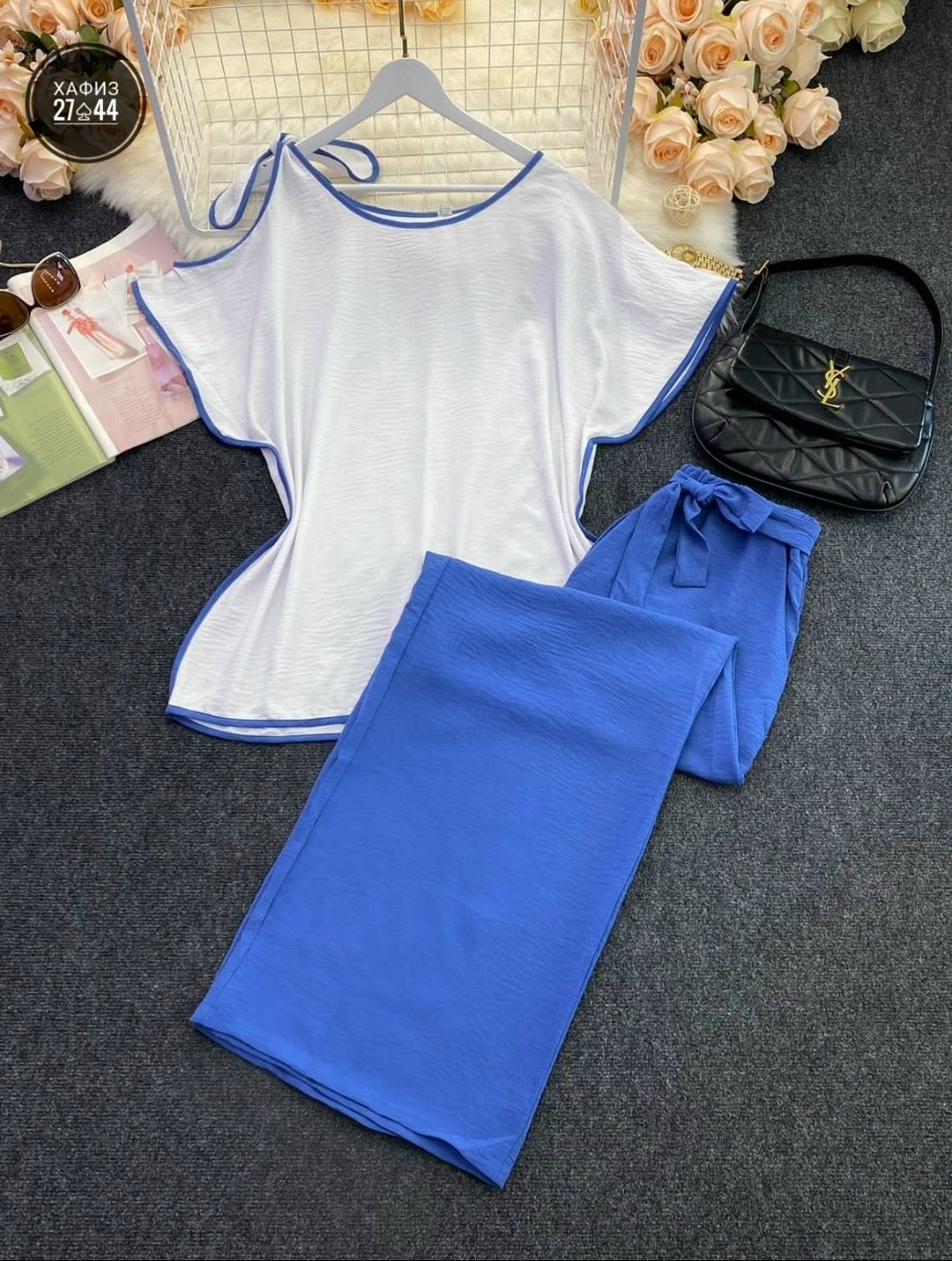 летний брючный костюм,брючный комплект,костюм женский брючный,брюки женские повседневные,брюки свободного кроя