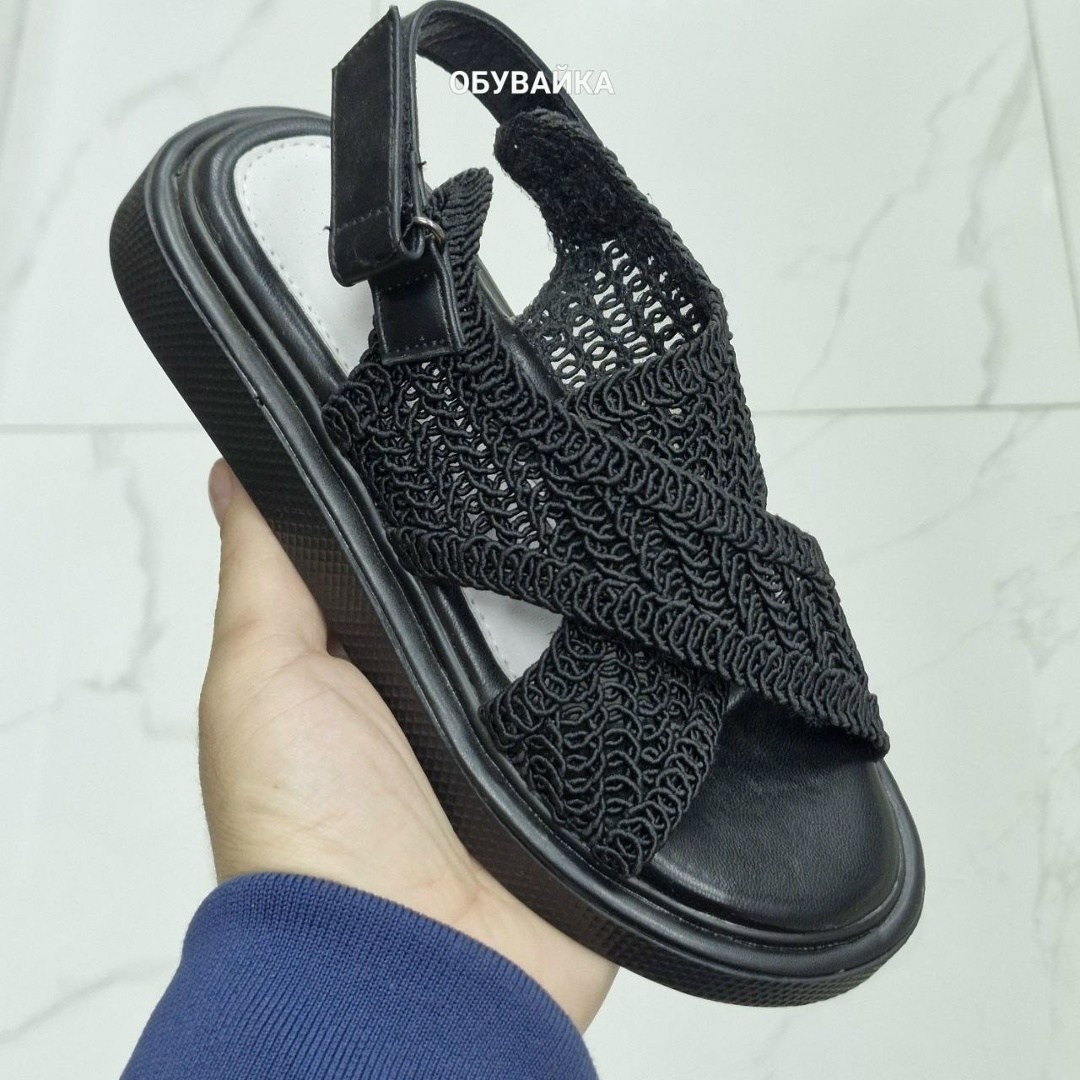 ,босоножки женские,босоножки летние,тканевые босоножки,вязаные босоножки