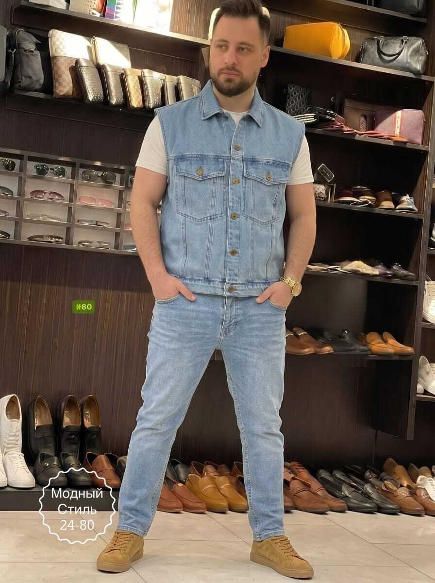 жилет джинсовый,жилет джинсовый мужской,жилет мужской,джинсовая жилетка мужская,джинсовая безрукавка мужская