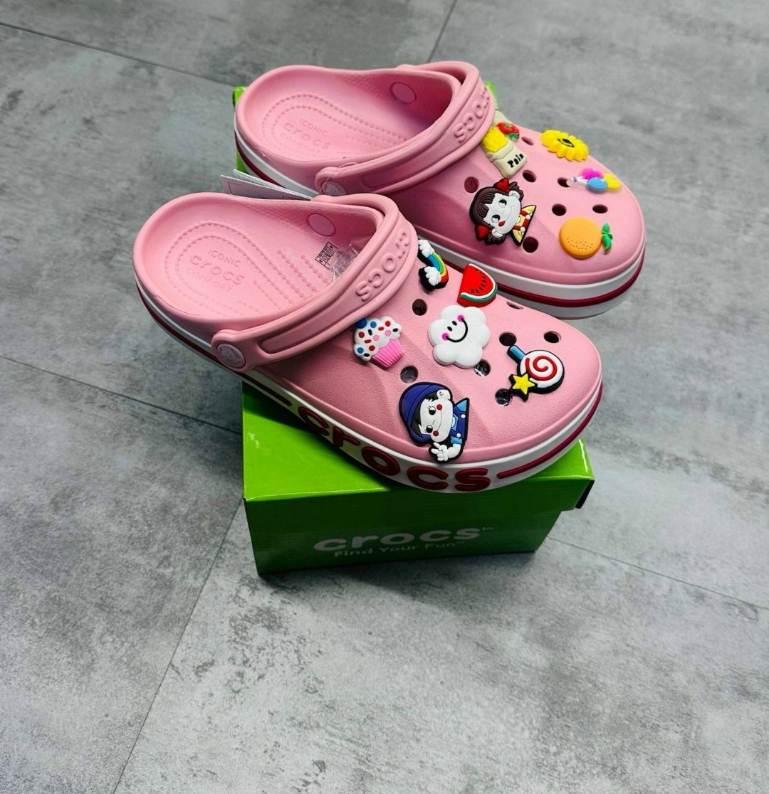 малиновые кроксы,крокс джиббитсы,кроксы детские,сабо crocs,розовые кроксы