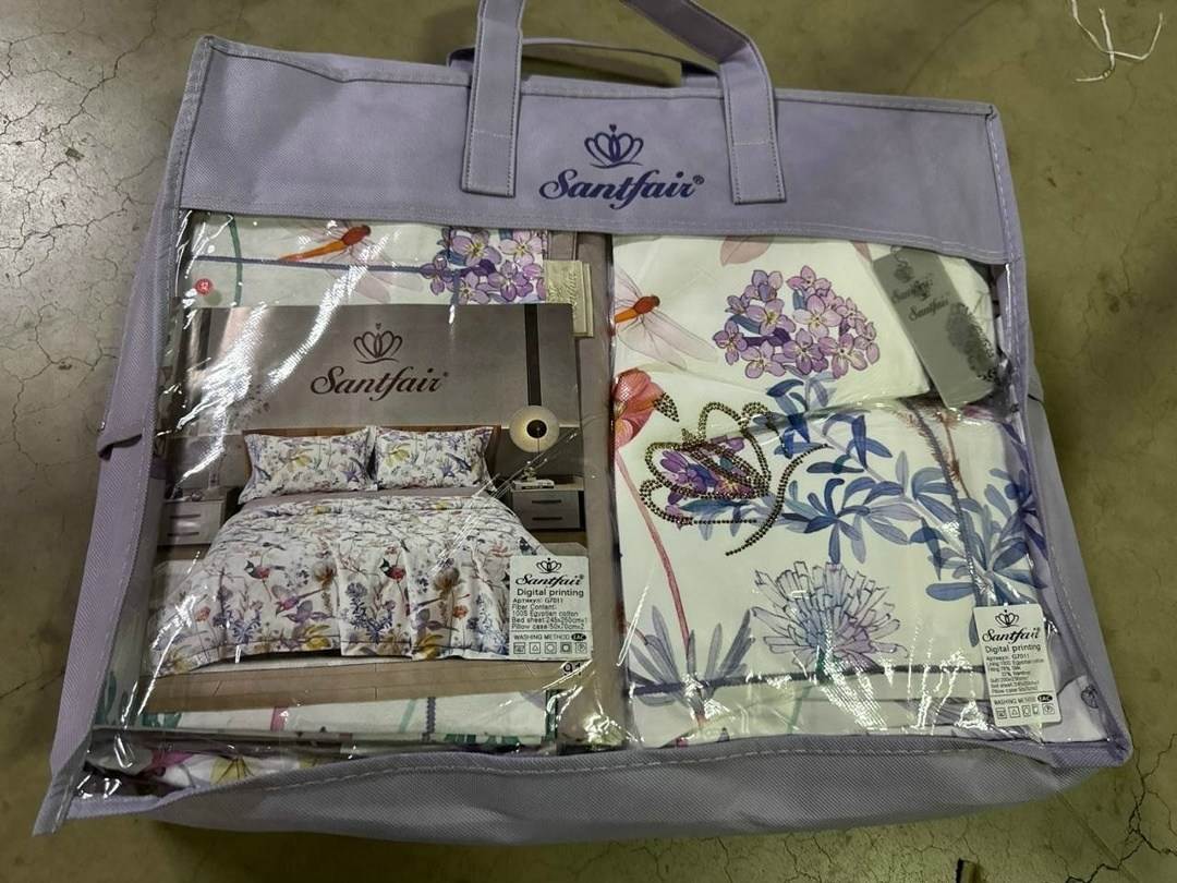 комплект постельного белья с одеялом santfair,комплект постельного белья с одеялом,комплект постельного белья с одеялом blumarine,роскошный комплект постельного белья,комплект одеяло