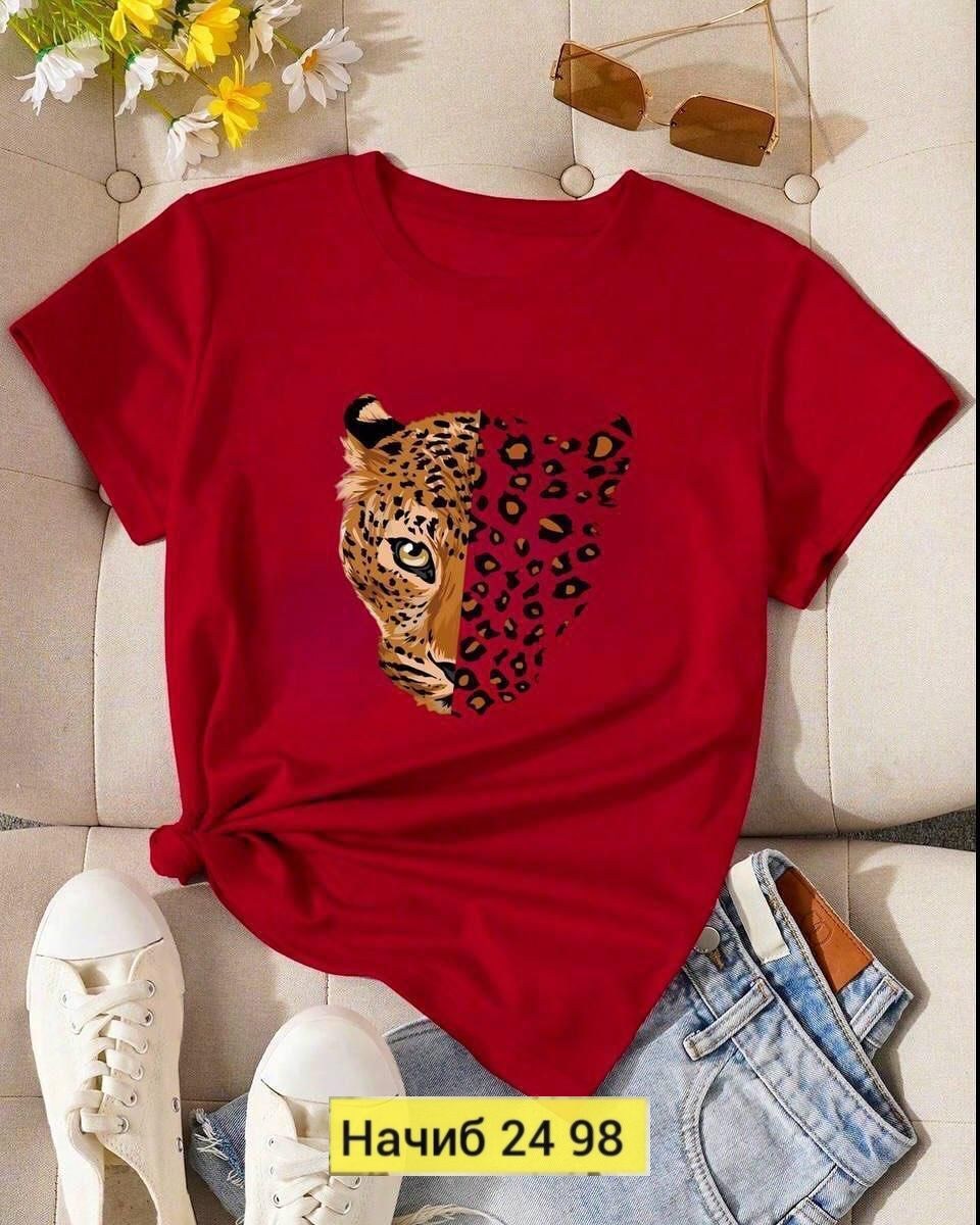 футболка белая с леопардовым принтом женская,футболка с леопардом,женские футболки с принтом,футболки женская,футболка с леопардовым принтом