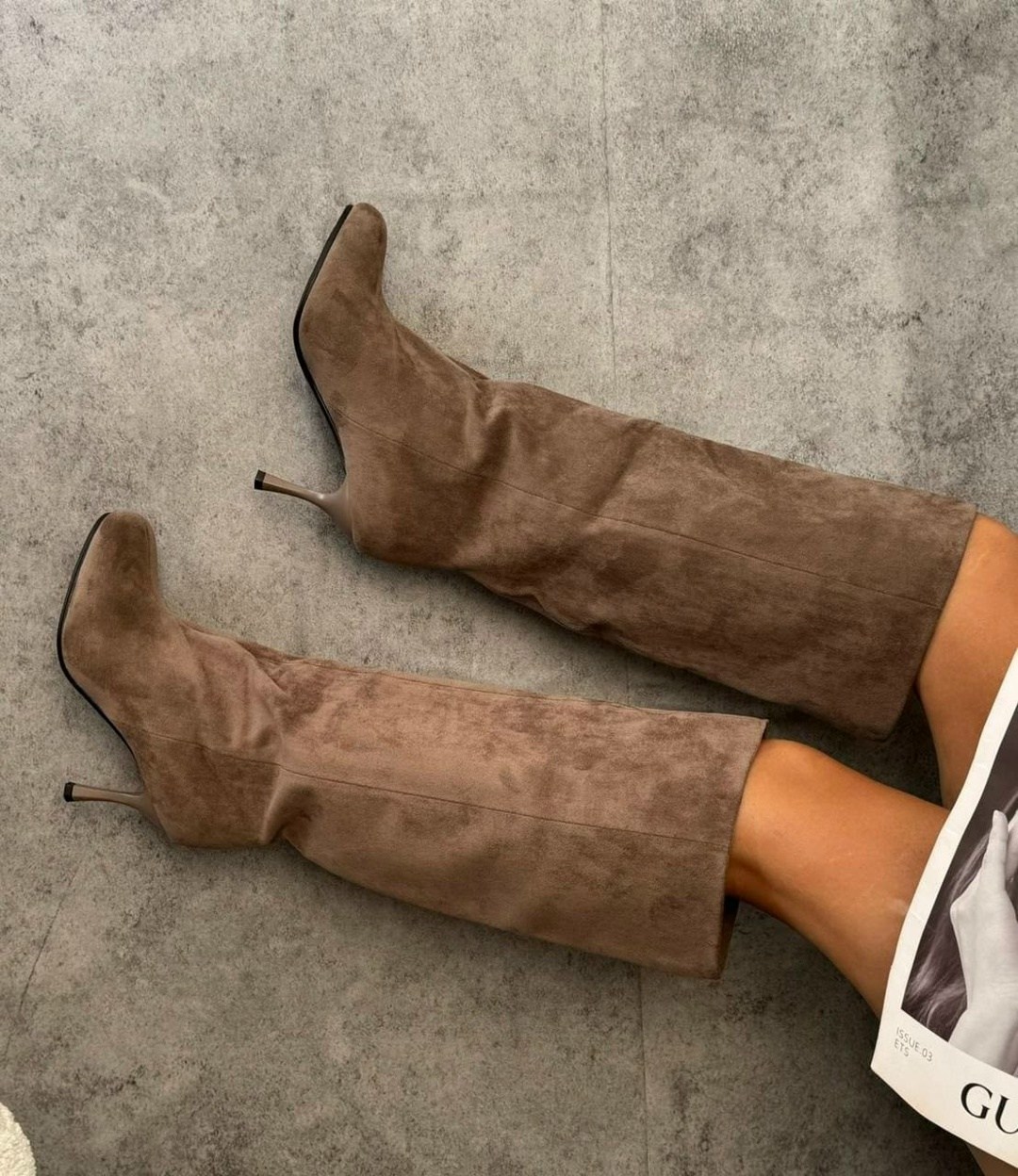 ,замшевые сапоги,женские сапоги,коричневые сапоги, женская