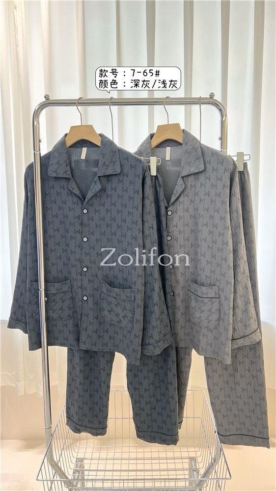 мужская пижама,пижама мужская хлопковая двухслойная в японском стиле,мужской пижамный комплект,пижама мужская в клетку,пижама в клетку