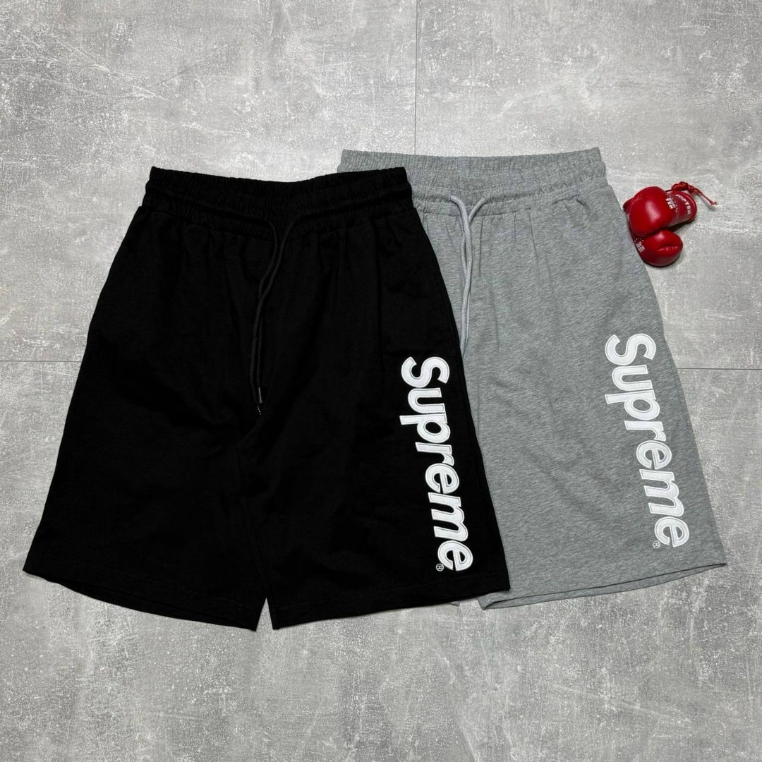 шорты суприм,шорты мужские,шорты свободные,серые шорты,спортивные мужские шорты