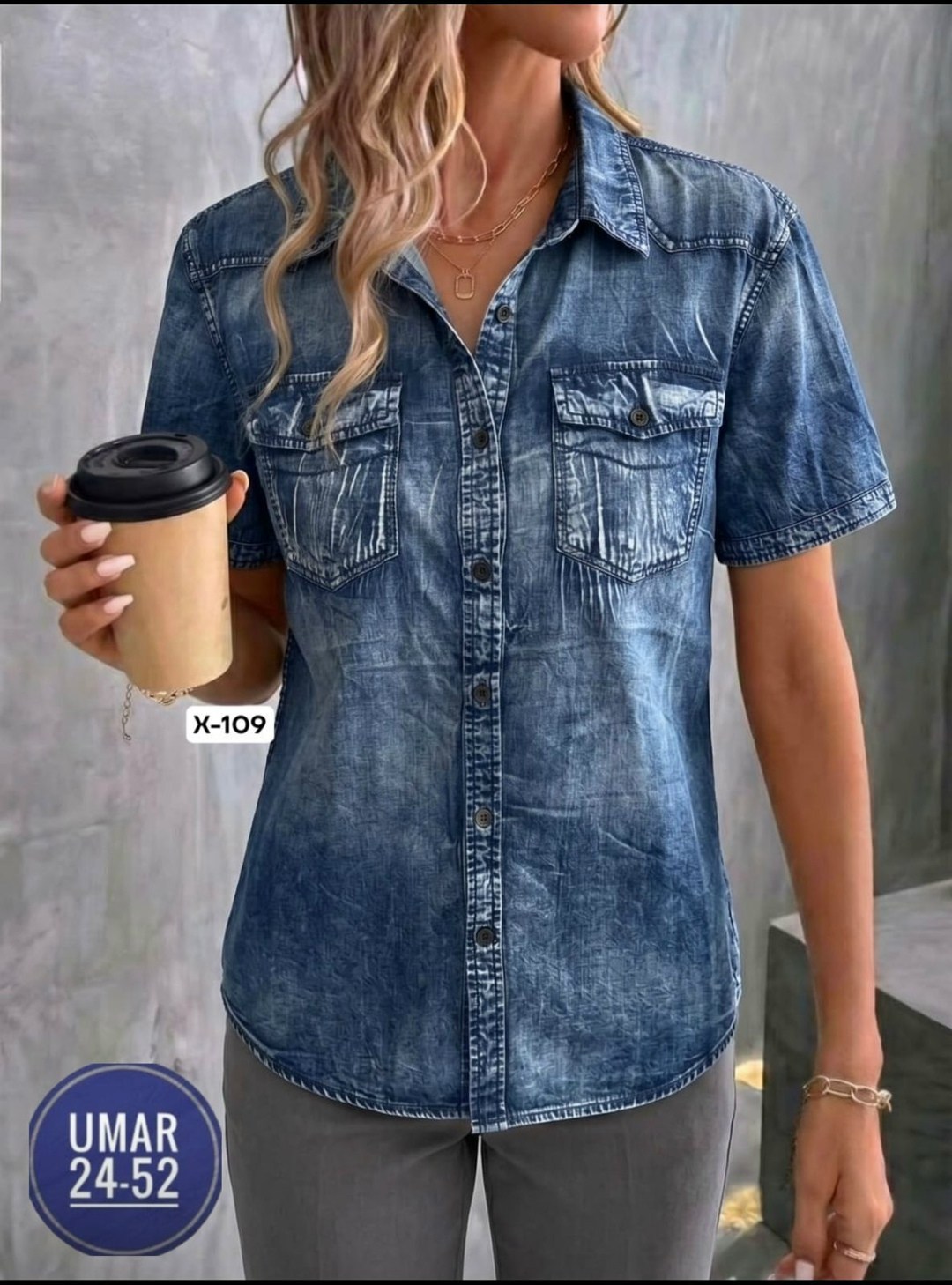 рубашка женская джинсовая,повседневная рубашка,джинсовая блузка,рубашка джинсовая,джинсовая рубашка с коротким рукавом