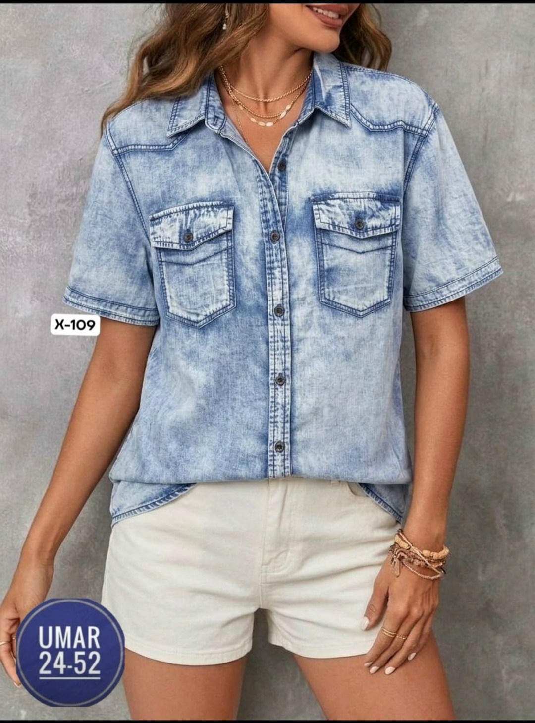 рубашка женская джинсовая,повседневная рубашка,джинсовая блузка,рубашка джинсовая,джинсовая рубашка с коротким рукавом