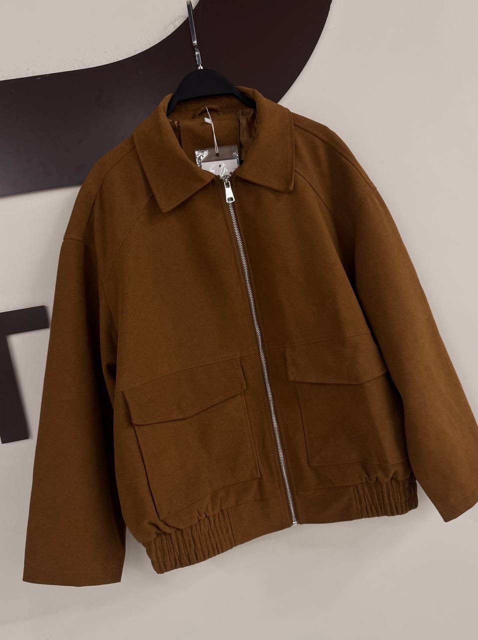 куртка теплая,куртка повседневная,бомбер куртка,всесезоная куртка pull & bear between-season jacket коричневый,замшевая куртка