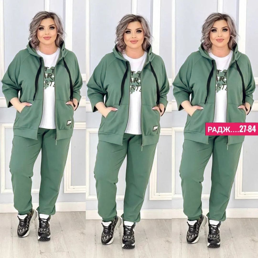 cпортивный костюм больших размеров,женский спортивный костюм больших размеров,женский костюм тройка трикотаж,костюм женский,костюм женский тройка спортивный