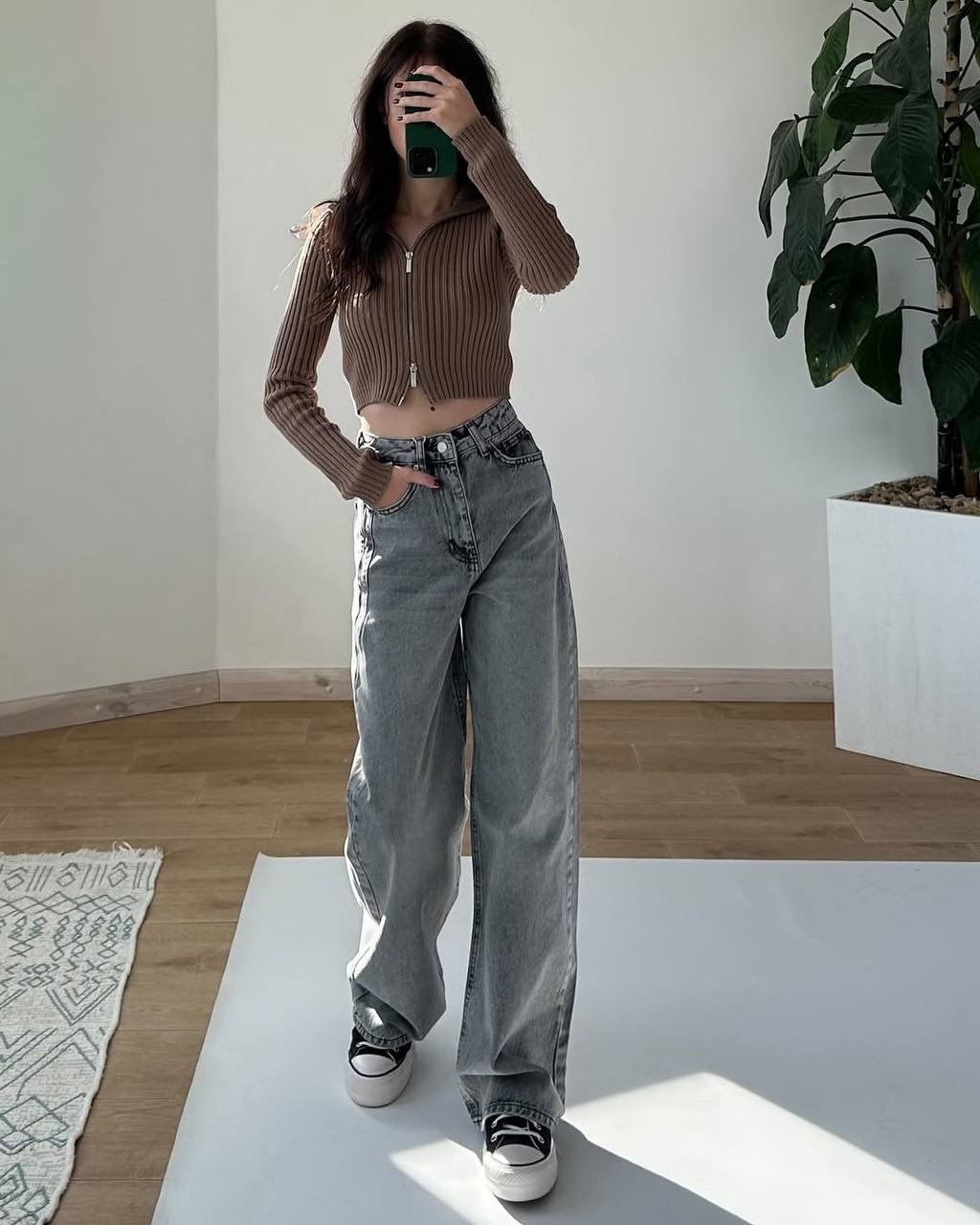 джинсы женские,серые джинсы широкие,джинсы,джинсы трубы женские,джинсы широкие