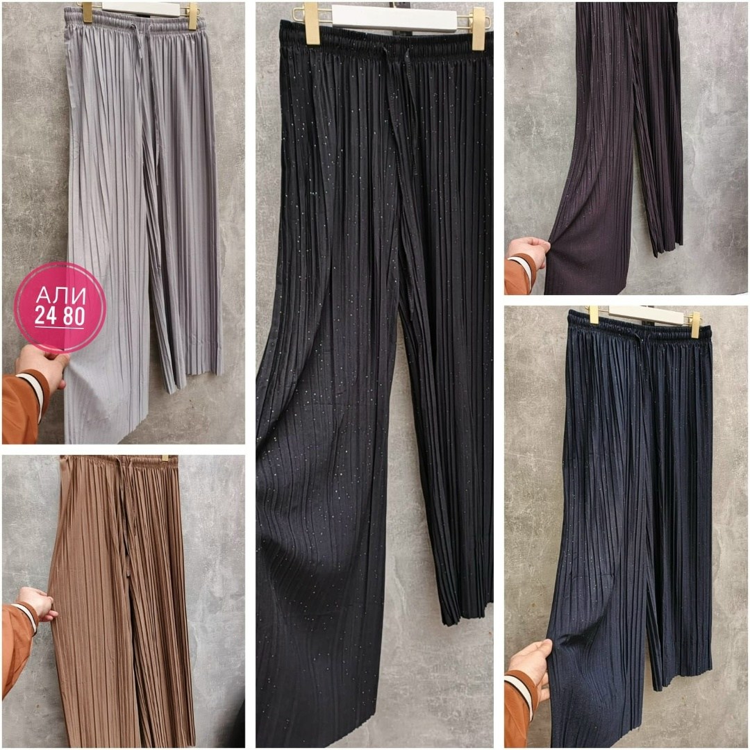 женские плиссированные брюки палаццо,женские широкие брюки,брюки палаццо,шифоновые брюки,брюки женские из тонкого шифона плиссированные широкие штаны