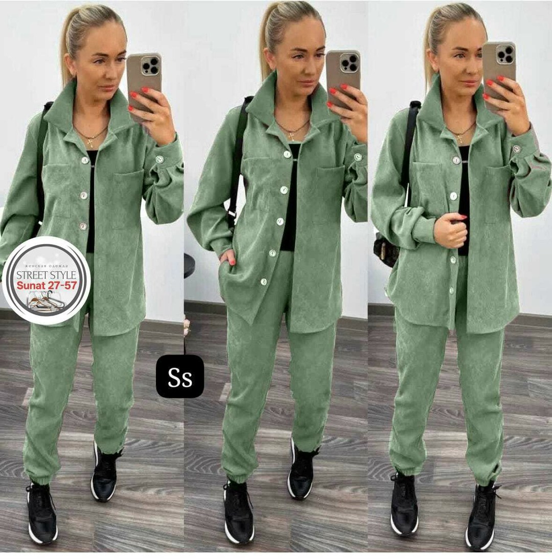 костюм женский на флисе,костюм двойка вельвет,вельветовый костюм женский,зеленый вельветовый костюм женский,женский костюм двойка ткань вельвет