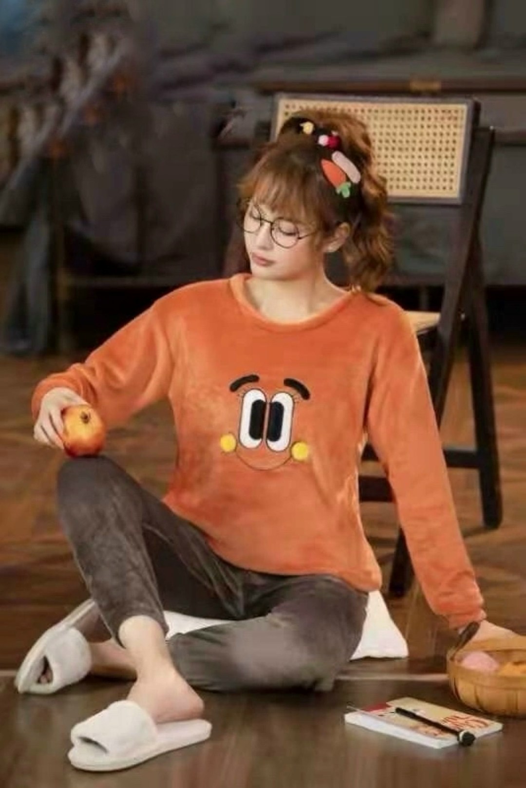 теплая пижама,пижама корейская,пижама женская теплая,пижама для женщин,женская домашняя пижама