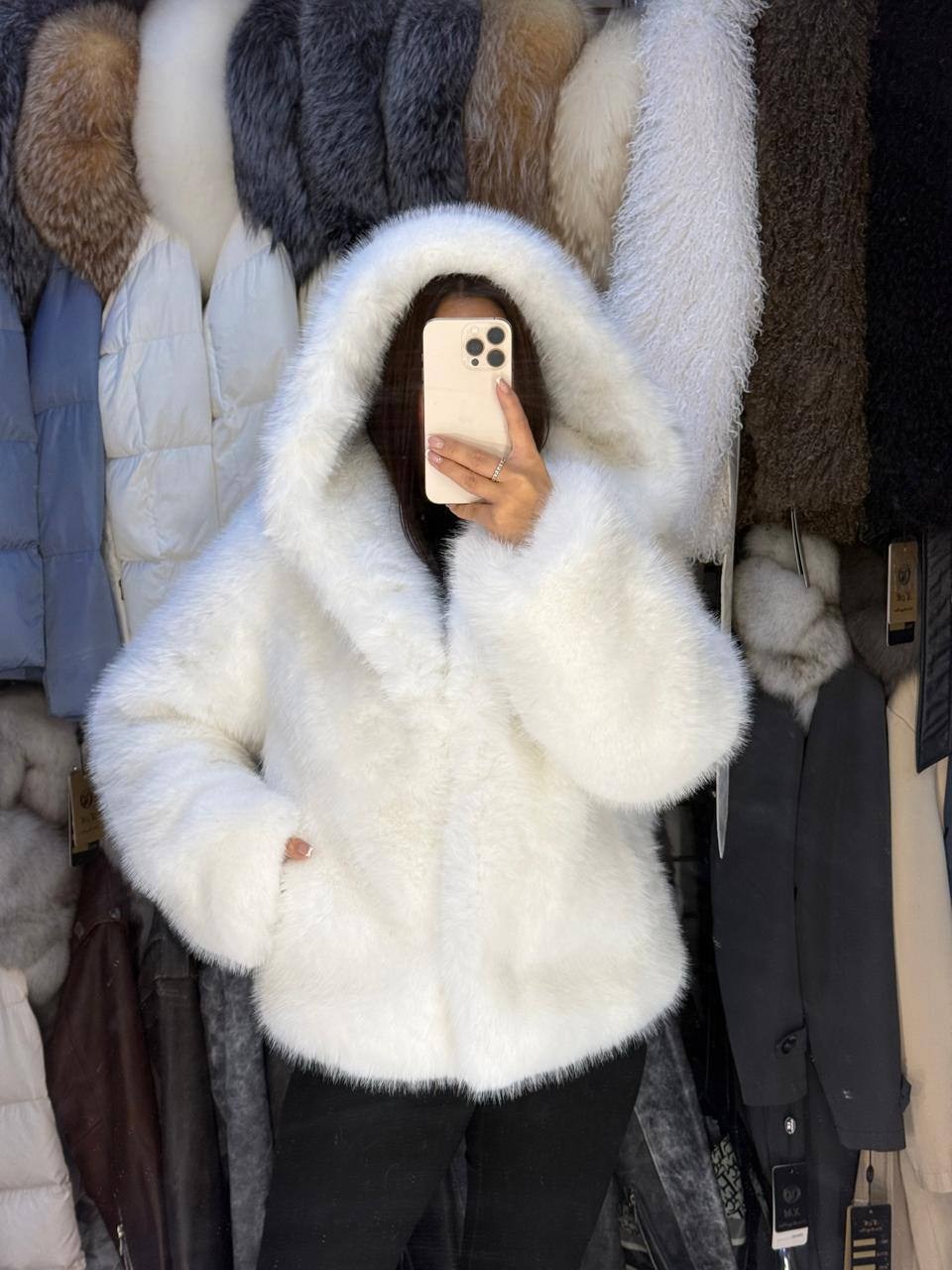 шуба искусственная экошуба зимняя с капюшоном (oversize) n&t store,шуба с капюшоном,искусственная шуба,искусственная шуба женская,шуба искусственная экошуба зимняя с капюшоном (oversize)