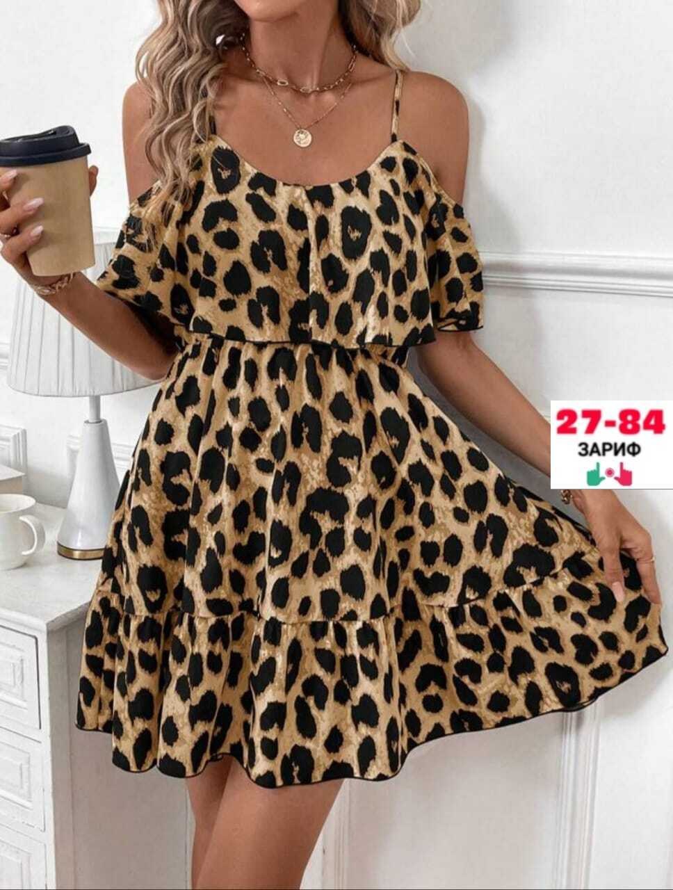 женское шифоновое платье с леопардовым принтом,платье леопардовое,платье с леопардовым принтом,платья,платья женские модные