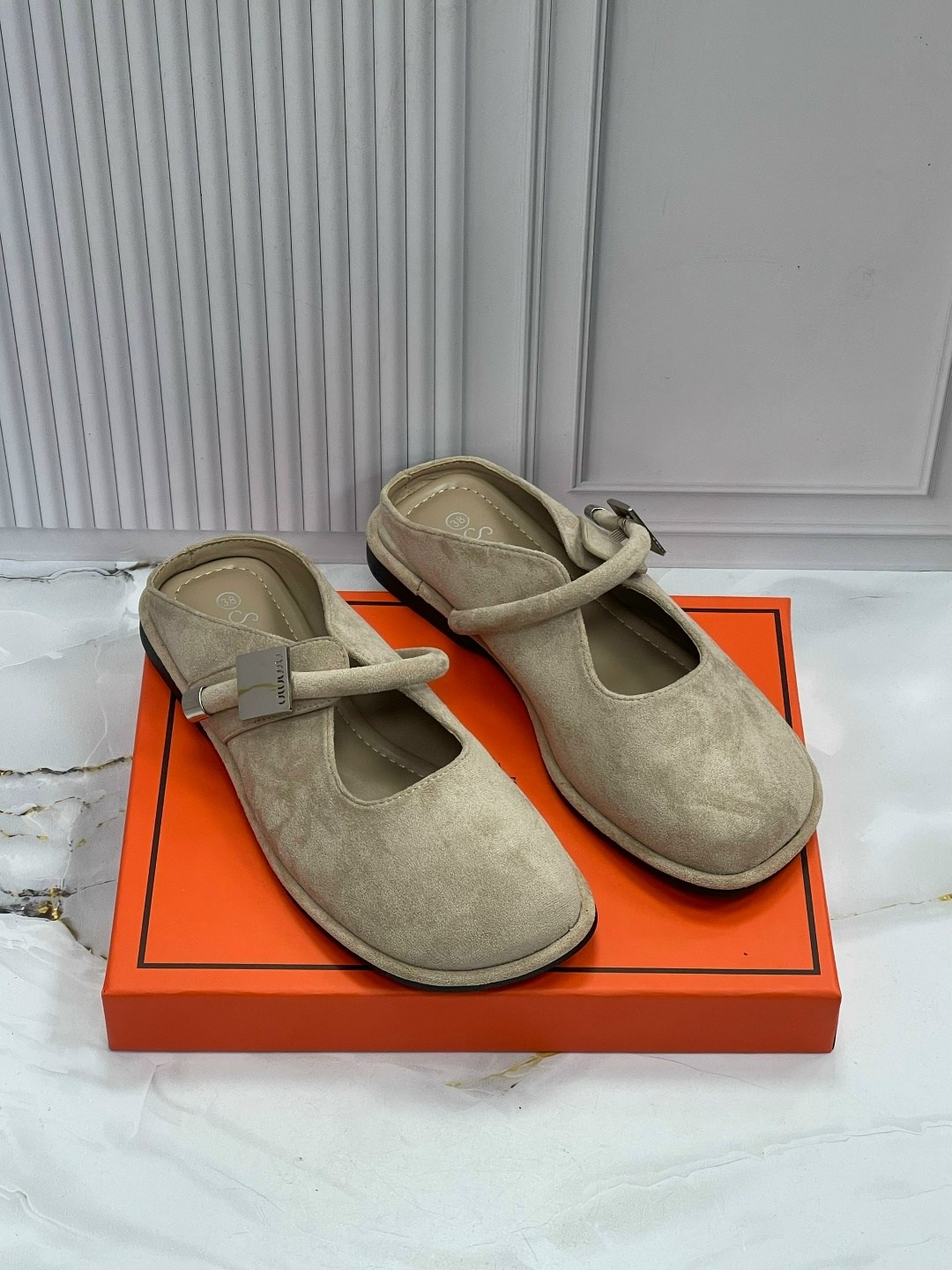 ,замшевые шлепанцы hermes,мюли hermes,мюли женские,шлепанцы женские