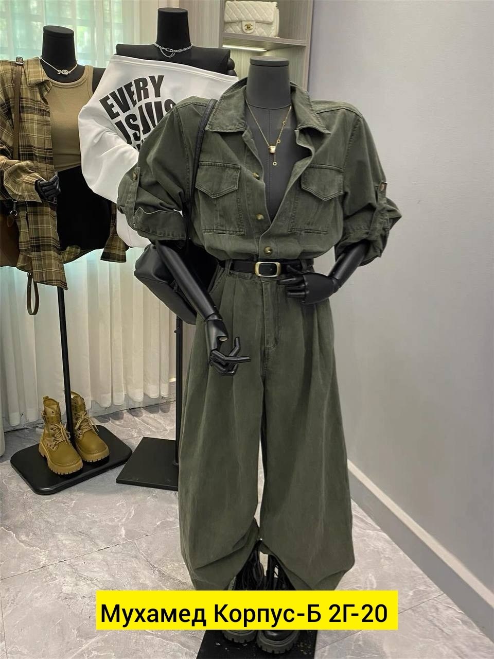 женский комбинезон davydoff 8014 хаки,комбинезон davydoff 8014 хаки,комбинезон повседневный,комбинезон с брюками,комбинезон женский