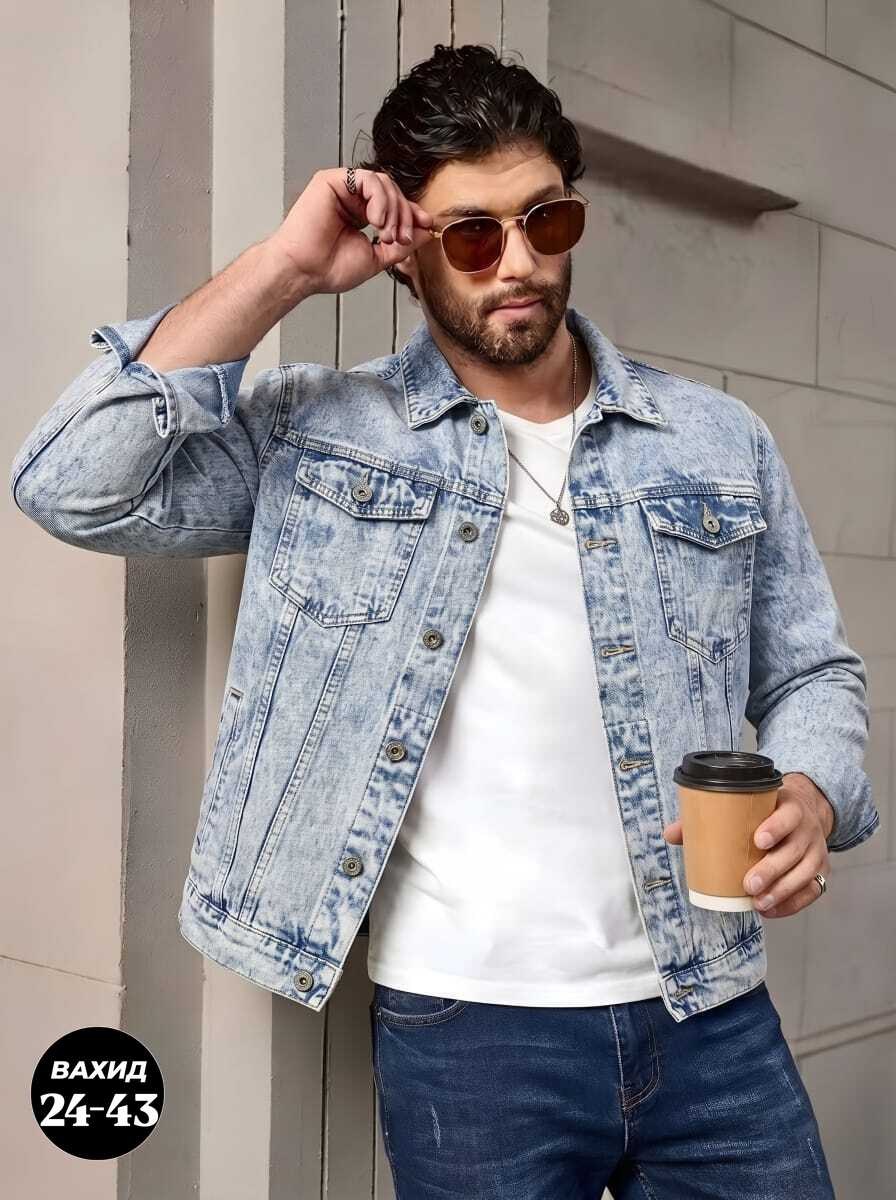 джинсовая куртка мужская джинсовка le onde 211899537,мужская джинсовая куртка,куртка джинсовая,джинсовая куртка lee мужская,джинсовая куртка мужская джинсовка le onde цвет светло-синий