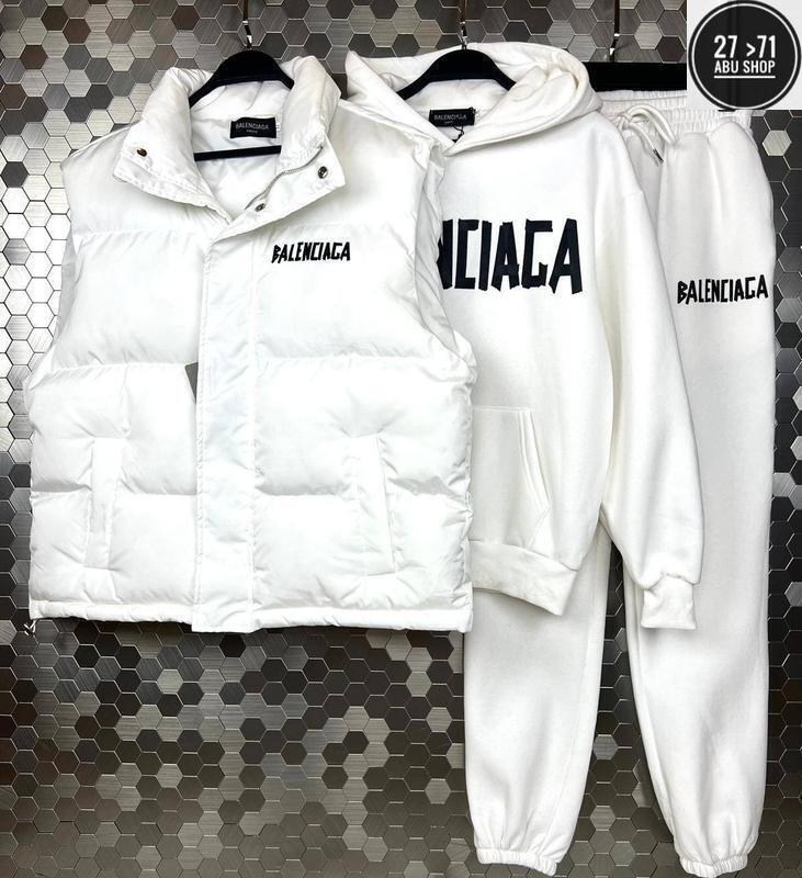 костюм тройка на флисе,теплый костюм,спортивный костюм баленсиага,пуховик balenciaga