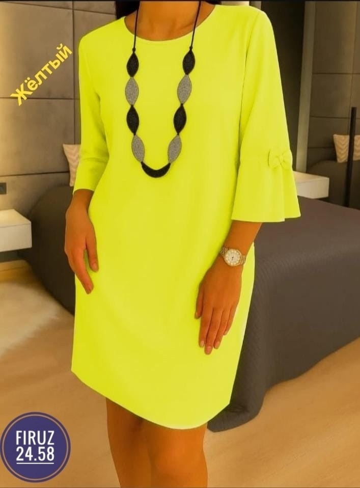 платье,женское платье,прямое платье,жёлтое платье,летние платье
