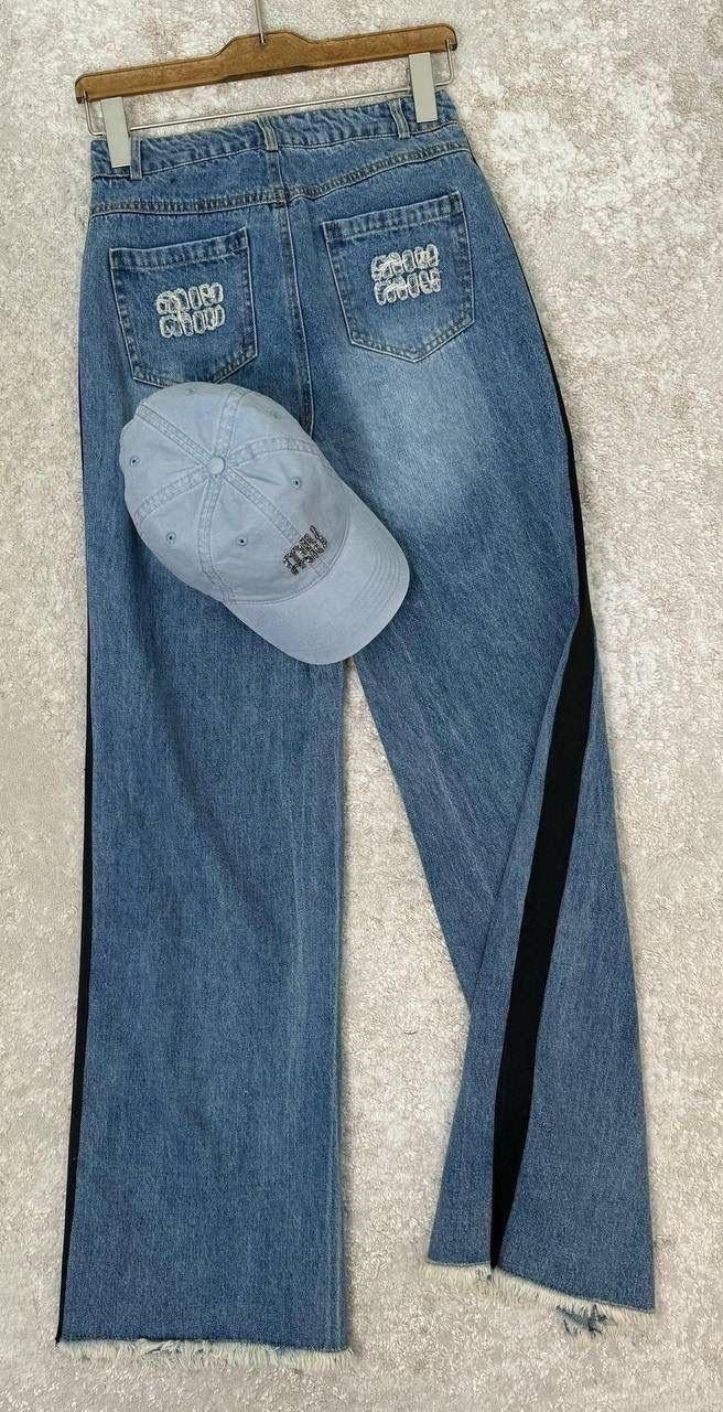 джинсы комбинированные,джинсы женские,модные джинсы,широкие джинсы женские,одежда джинсы