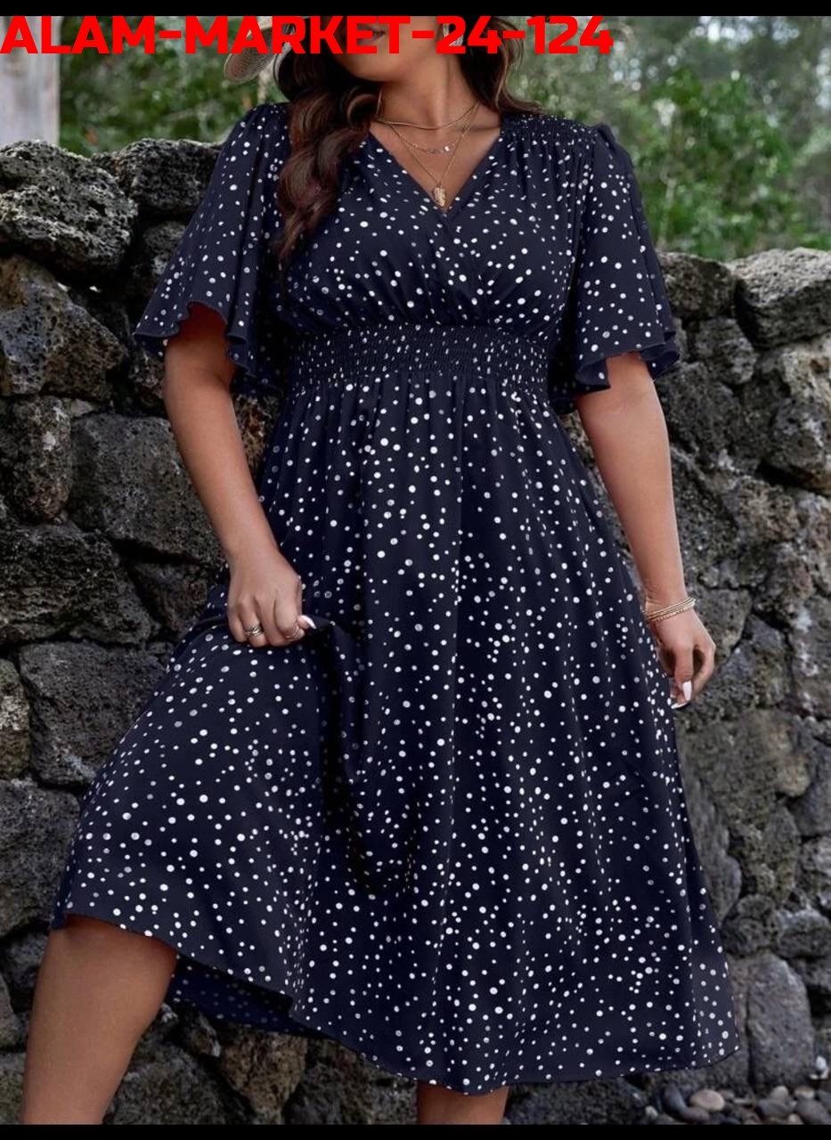 летнее женское платье,платья женские больших размеров,платья в горошек,платье летнее,летние платья для женщин