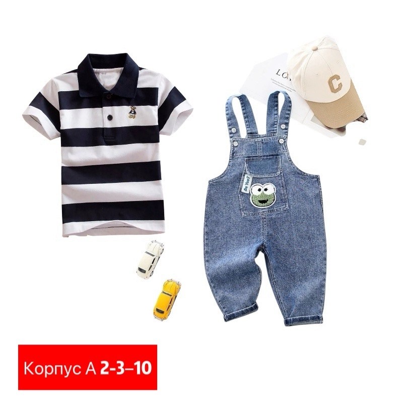 детский джинсовый комбинезон,джинсовый комбинезон для малыша,комплект одежды для мальчика,одежда для мальчика,футболки для мальчика