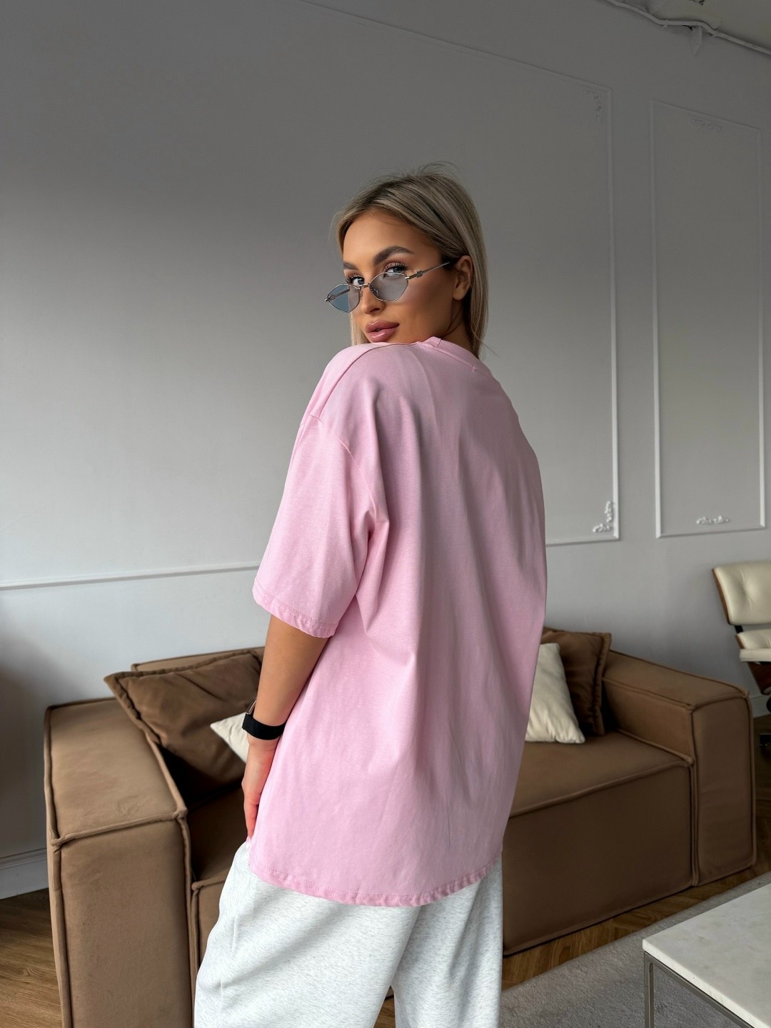 футболка y2k оверсайз,женская футболка,футболки оверсайз,футболка y2k оверсайз zi-bella цвет шоколадный,модные образы