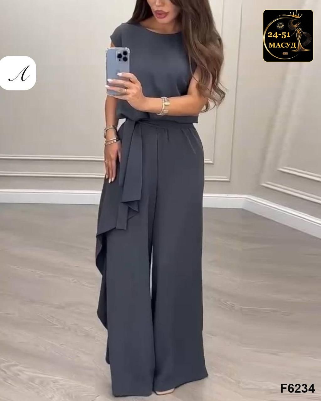 костюм брючный вечерний с драпировкой,женский костюм двойка,костюм брючный вечерний с драпировкой цвет светло-серый,брючной костюм,костюм женский