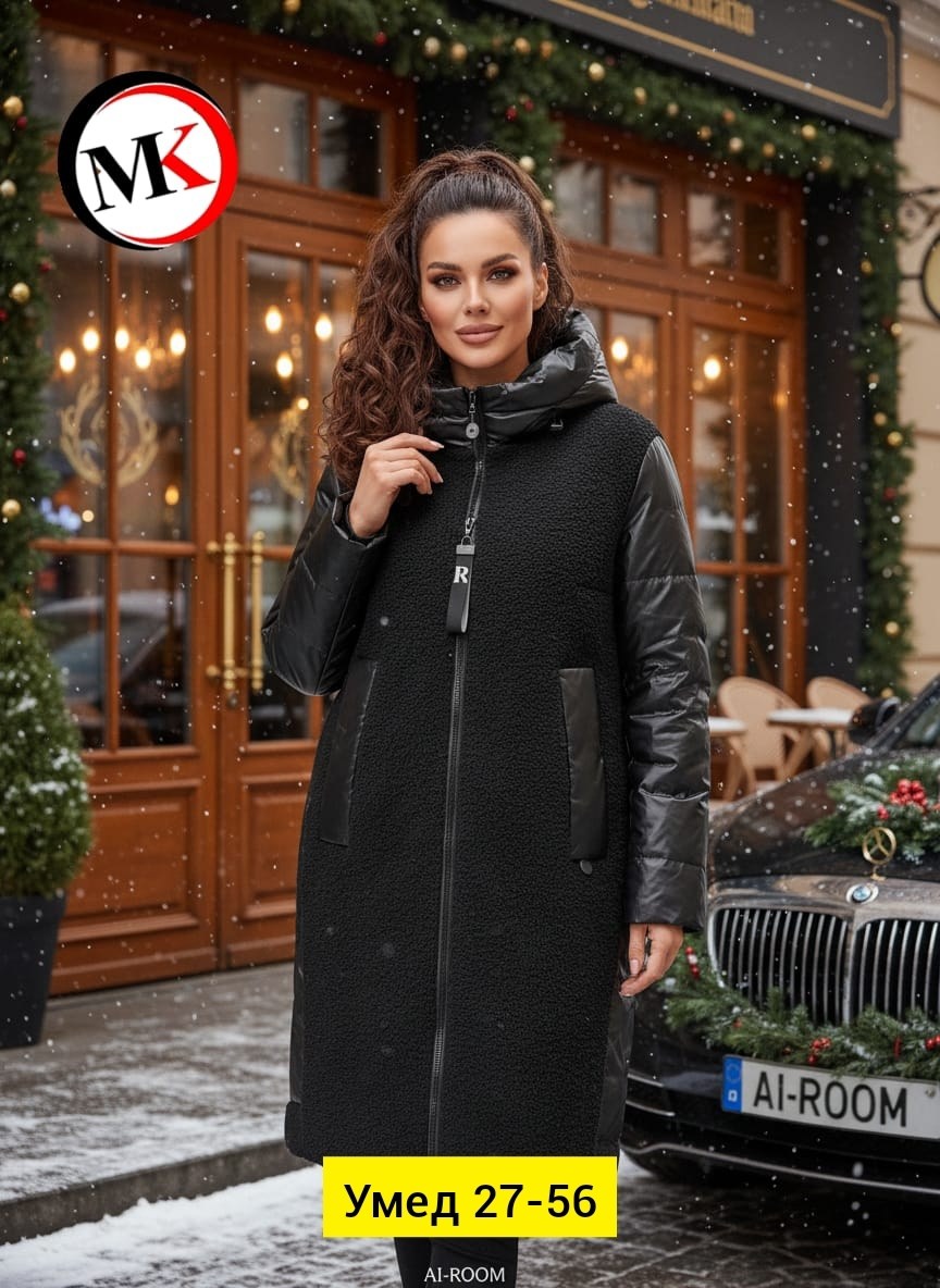 пальто зимняя,стильное пальто,модное пальто,пальто женские,пальто комбинированное