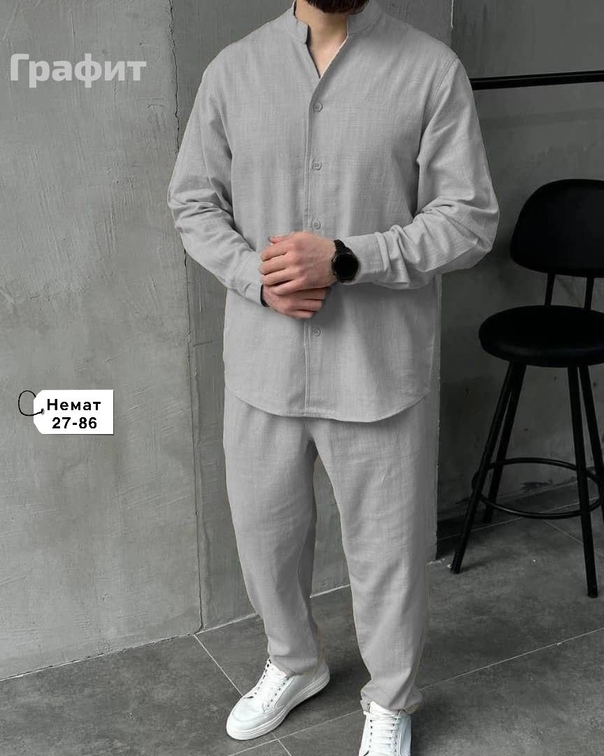 костюм с рубашкой,мужская мода,костюм для мужчин,костюм для мужчин лен,костюм мужской