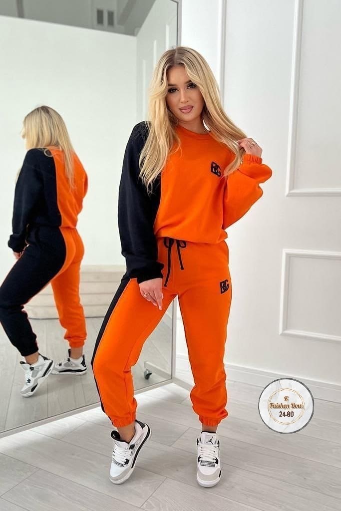 ,женские спортивные костюмы,оранжевый костюм женский,спортивные костюм,оранжевый спортивный костюм