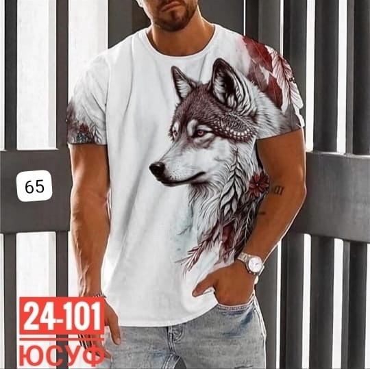 мужская футболка с принтом волка,футболки мужские,футболка мужская повседневная с 3d-принтом и рисунком волка,футболка с рисунком волка,мужская футболка для мужчин с 3d принтом и изображением волка