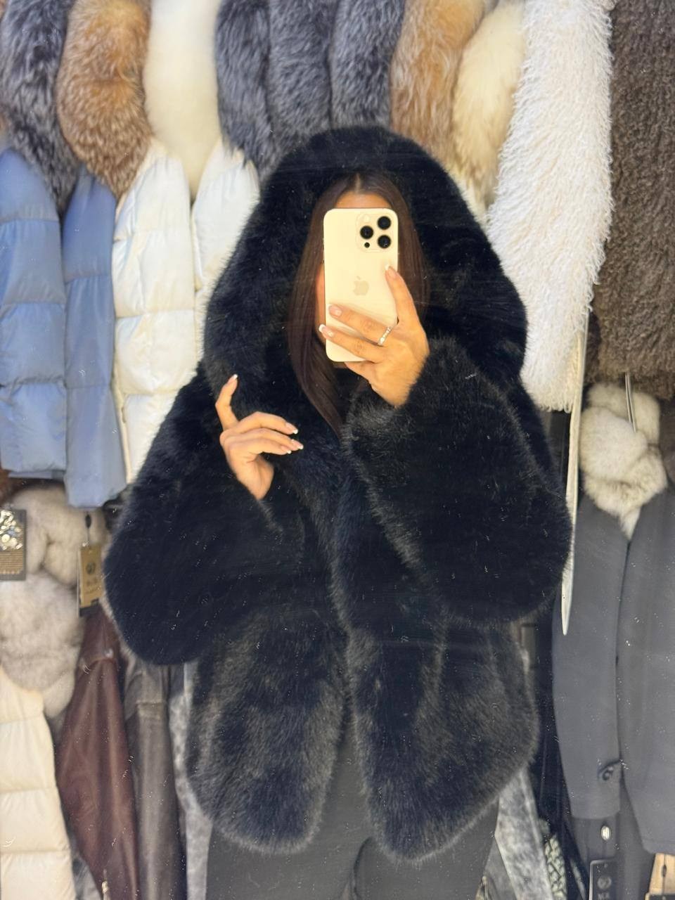 шуба искусственная экошуба зимняя с капюшоном (oversize) n&t store,шуба с капюшоном,искусственная шуба,искусственная шуба женская,шуба искусственная экошуба зимняя с капюшоном (oversize)