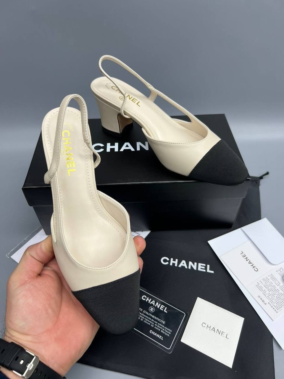 босоножки chanel,туфли chanel slingback,туфли chanel,шанель туфли,туфли шанель слингбэки
